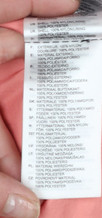 Adidas Women's Pink Logo Windbreaker Jacket UK 8