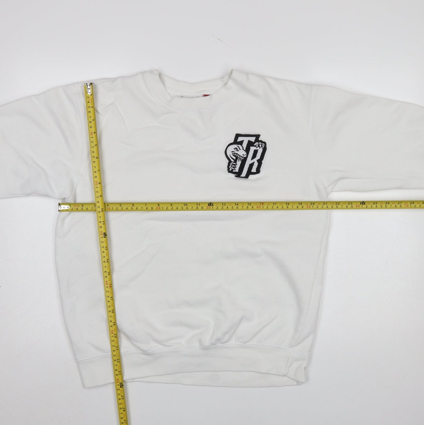 Mitchell & Ness Men's White L Pullover Sweatshirt Crew Neck Logo Sports Style