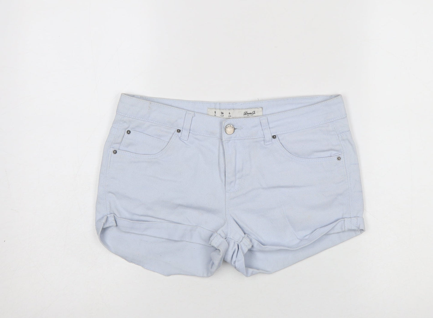 Denim Co. Women’s Blue Size 8 Hot Pants Cotton Stretch Casual Shorts