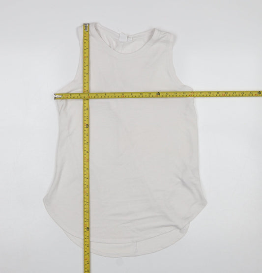 GAP Women’s Ivory Sleeveless Basic Tank Top Size S