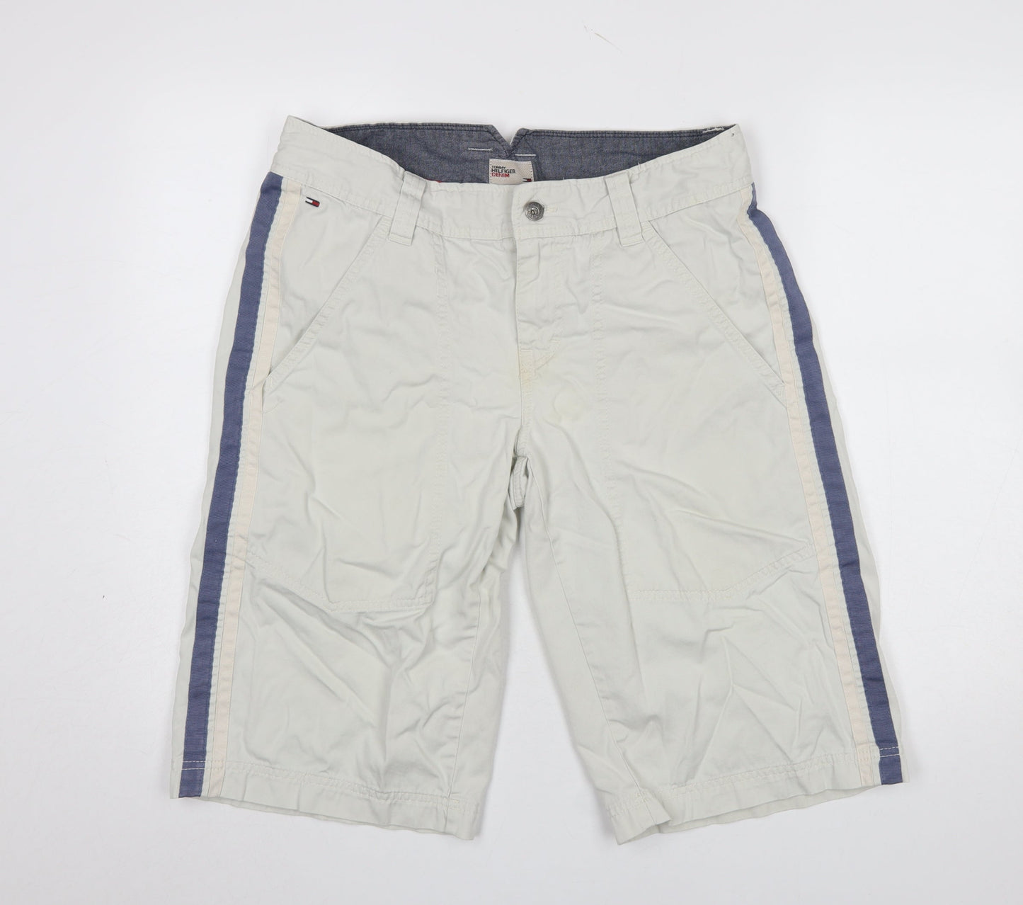 Tommy Hilfiger Men's Beige Chino Shorts Size L 34in Casual Cotton