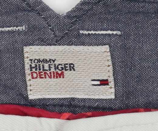 Tommy Hilfiger Men's Beige Chino Shorts Size L 34in Casual Cotton