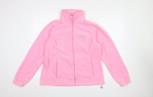 Columbia Women's Pink Fleece Full Zip Jacket XL
