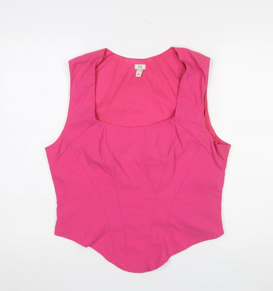 River Island Women’s Pink Sleeveless Camisole Blouse Size 18