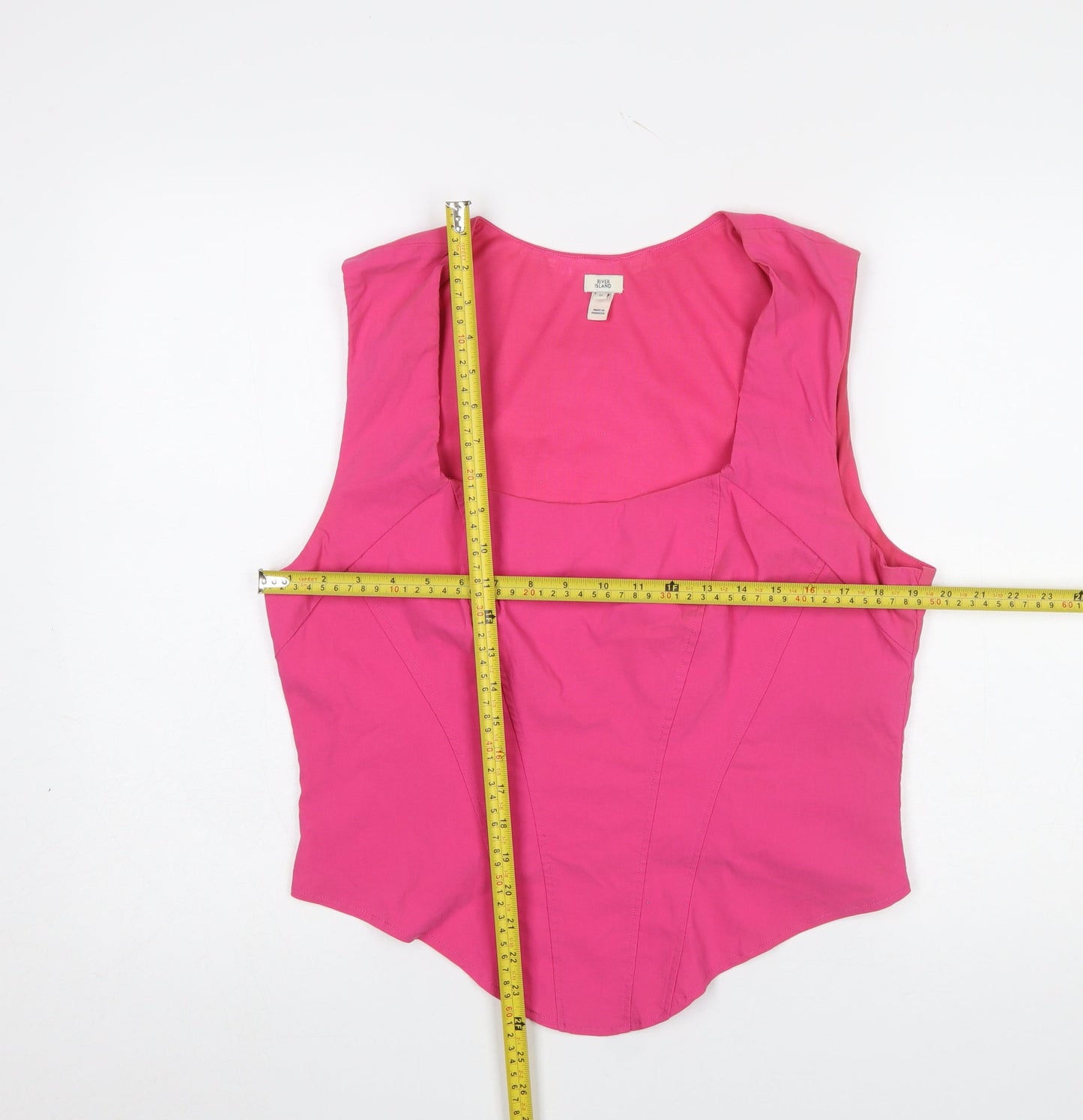 River Island Women’s Pink Sleeveless Camisole Blouse Size 18