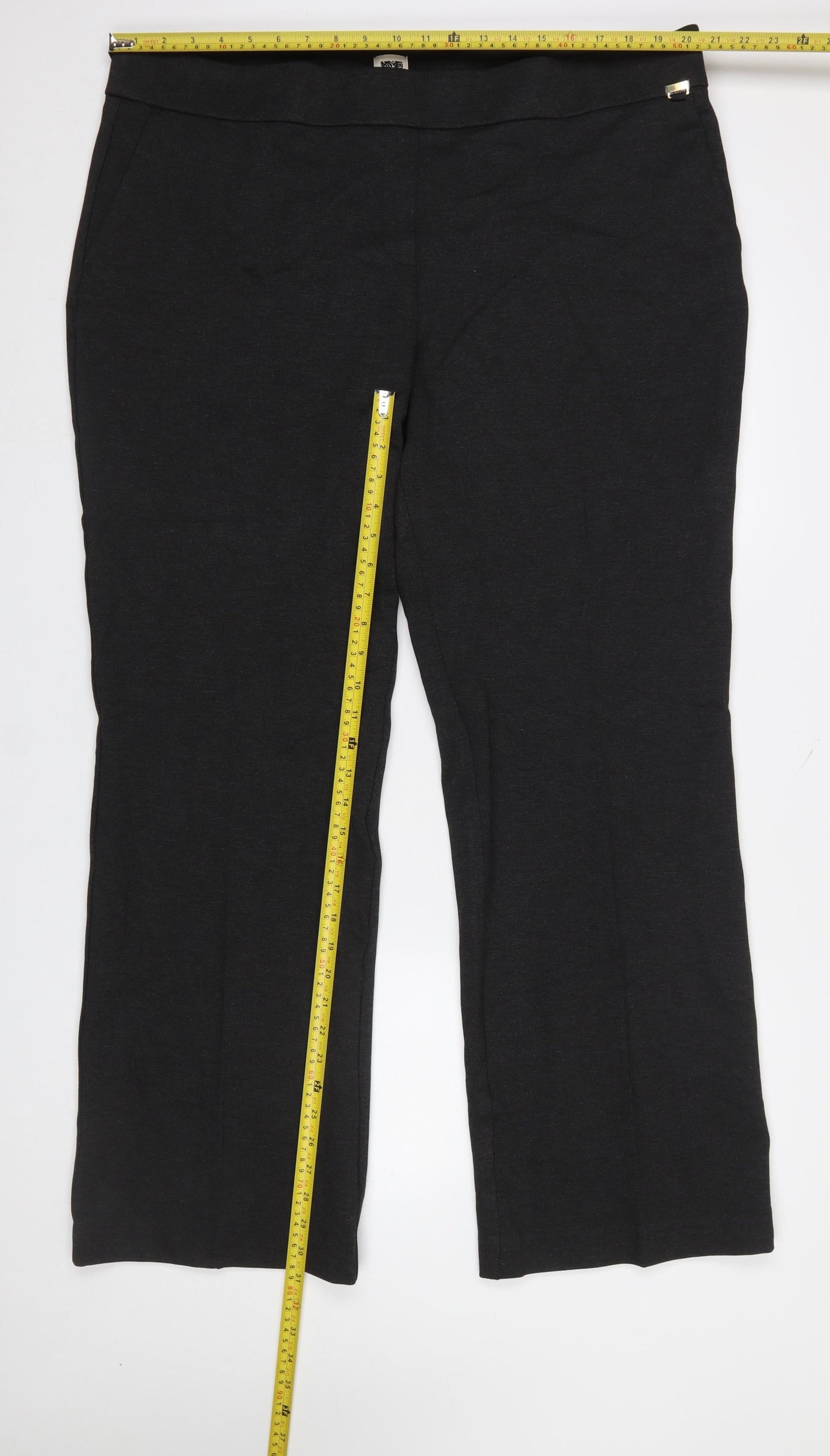 Anne Klein Women’s Black 2XL Straight Leg Stretch Dress Trousers