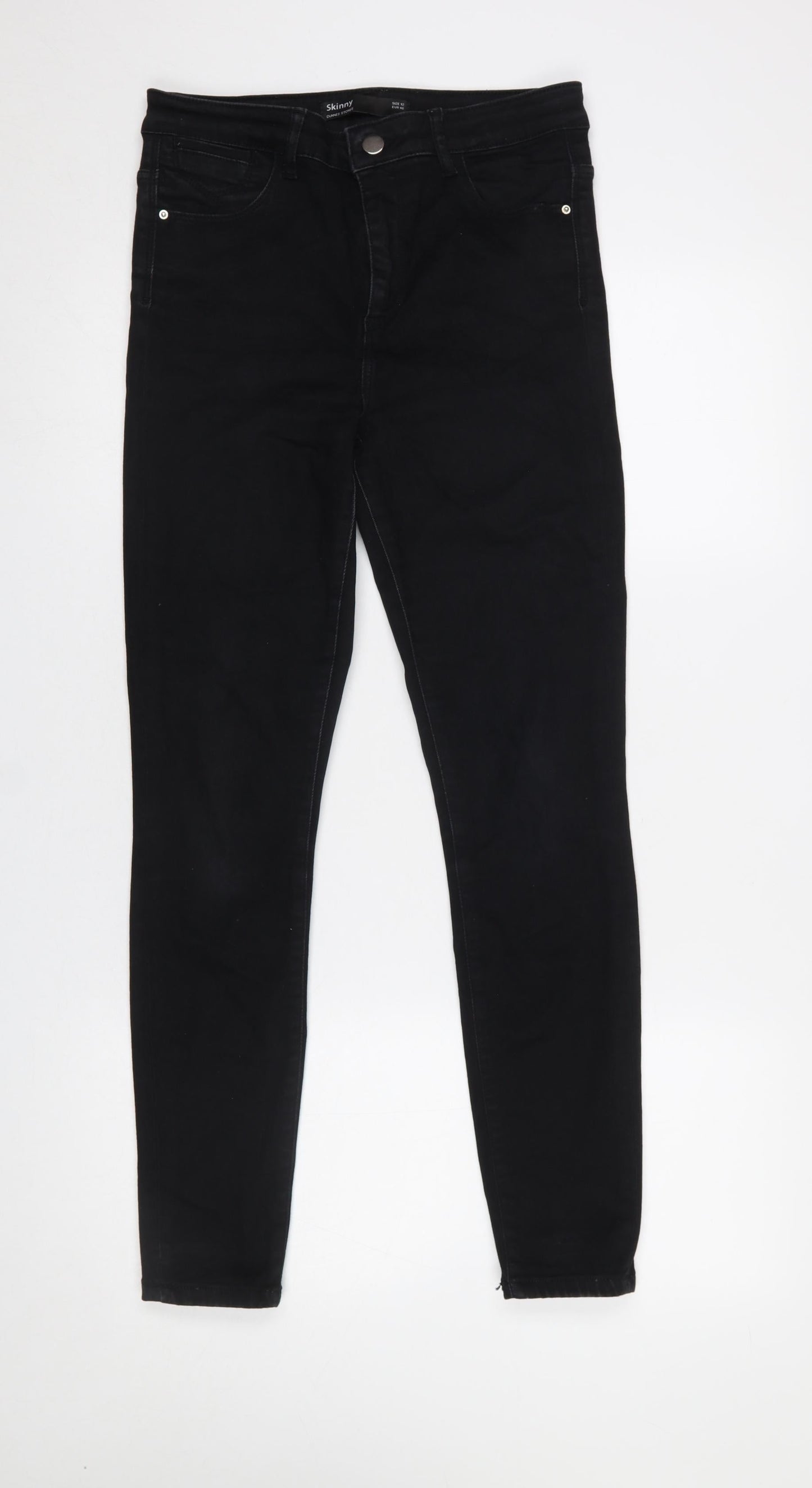 Dunnes Stores Women’s Black Skinny Jeans Size 12 Regular Denim