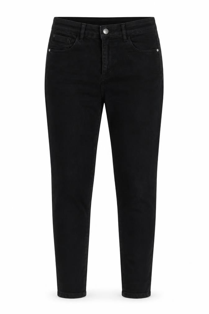 Front view of Dunnes Women’s Black Skinny Jeans, size UK 12, Regular Denim