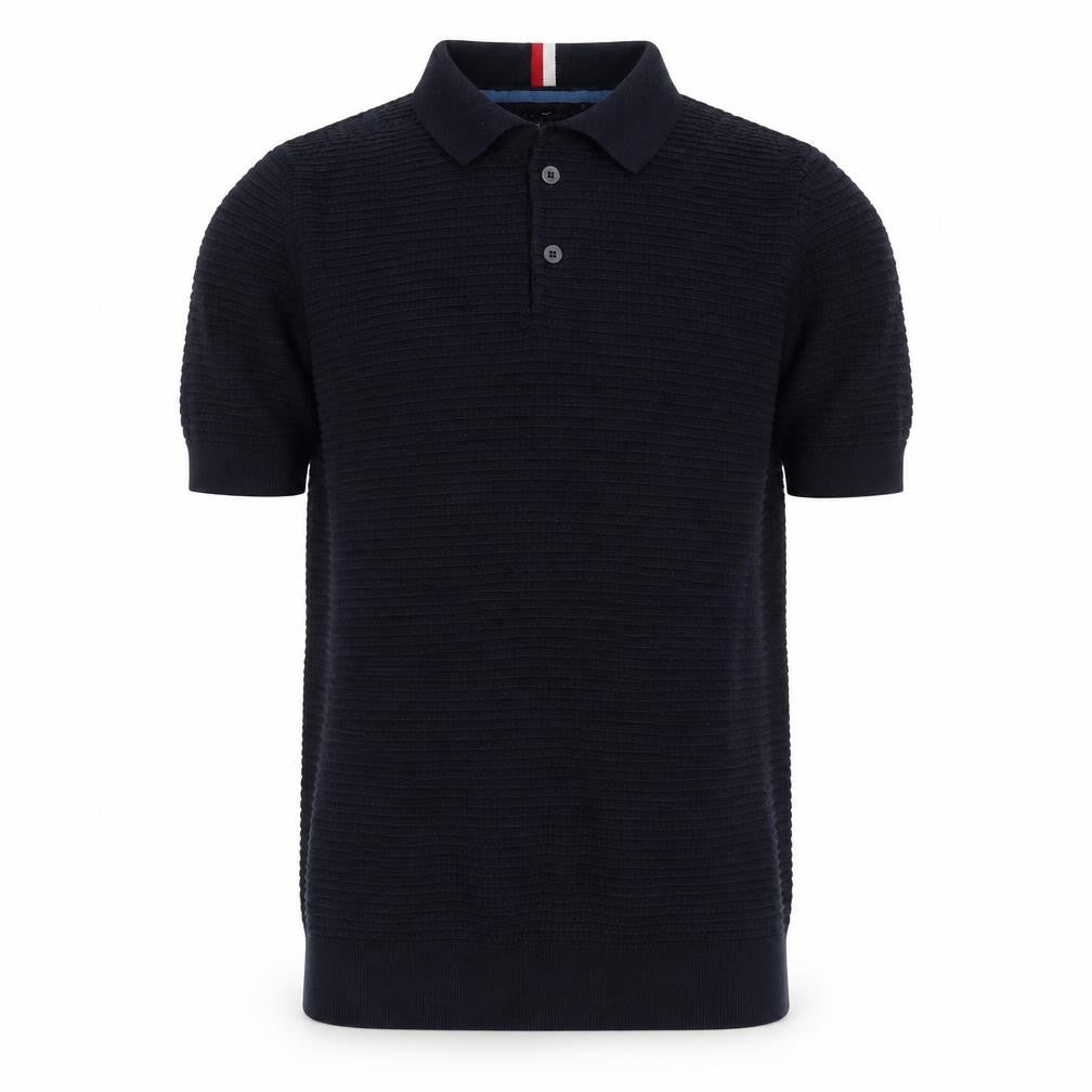 Tommy Hilfiger Men's Black Cotton Short Sleeve Polo Shirt Size S
