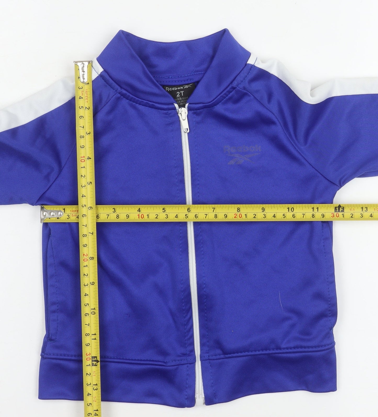Reebok Boys Blue Track Jacket 2 Years Full Zip Lightweight Sports