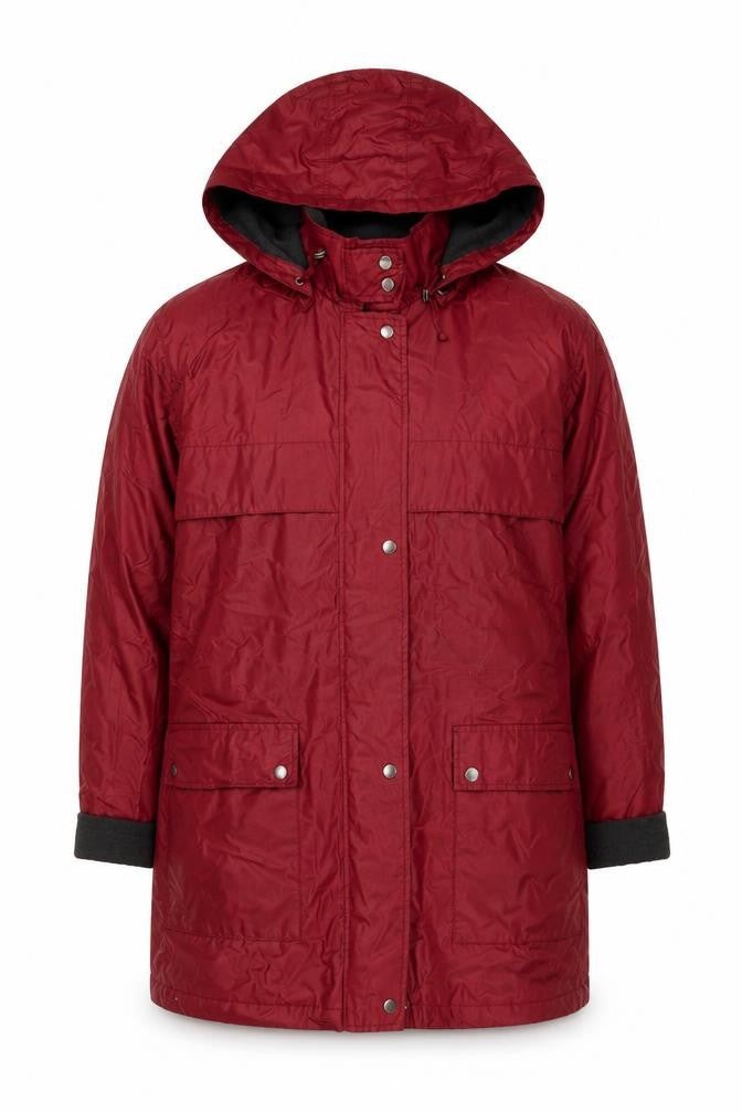 Four Seasons Women's Red Waterproof Hooded Rain Coat XL