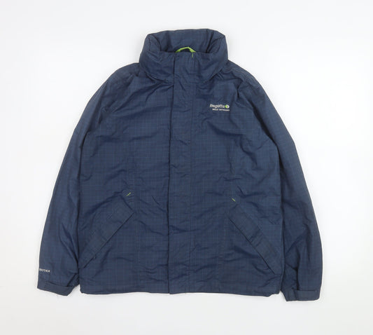 Regatta Boys Blue Waterproof Isotex Rain Coat Jacket 11-12 Years