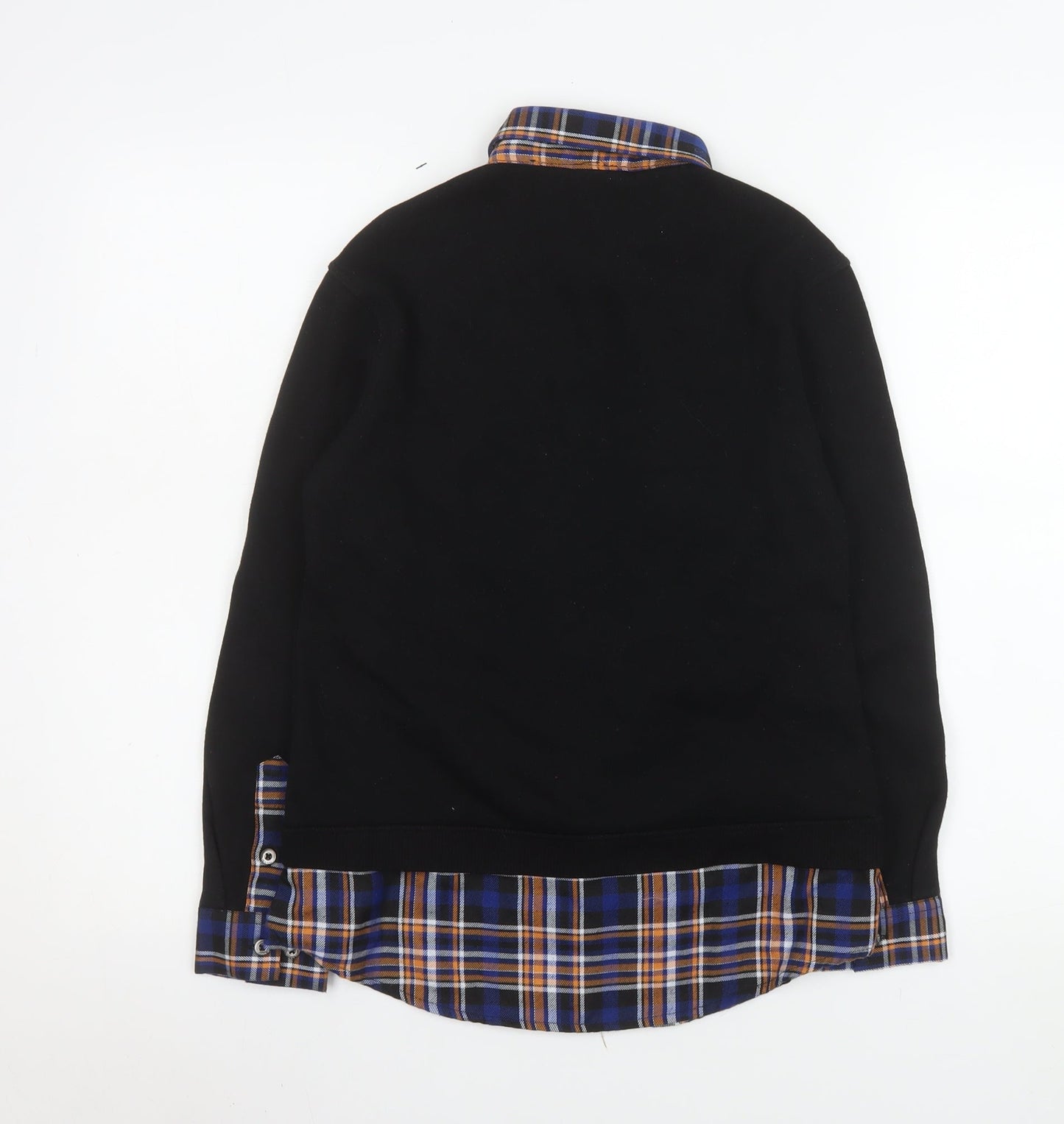 Lee Cooper Womens Blue Check Button-Up Shirt Size 8 Classic Fit