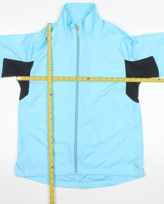 Crane Womens Blue Lightweight Windbreaker Jacket Size 16-18 Running