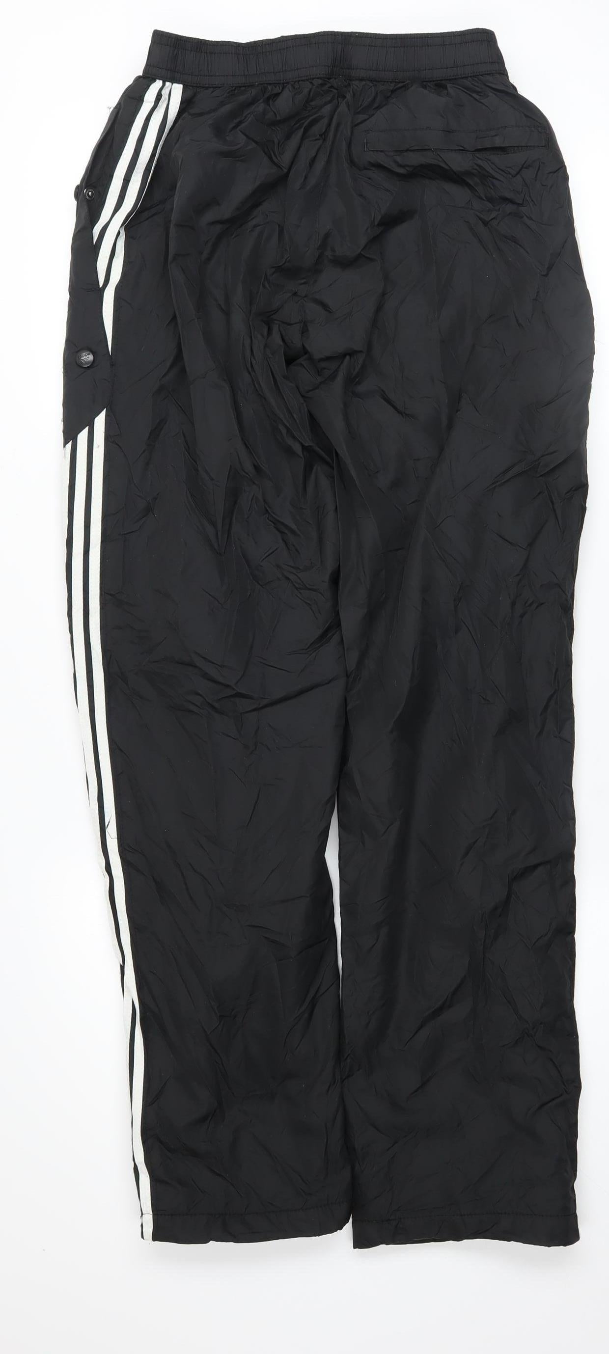 Adidas Men's Black M Track Pants Activewear Trousers Zip Pockets