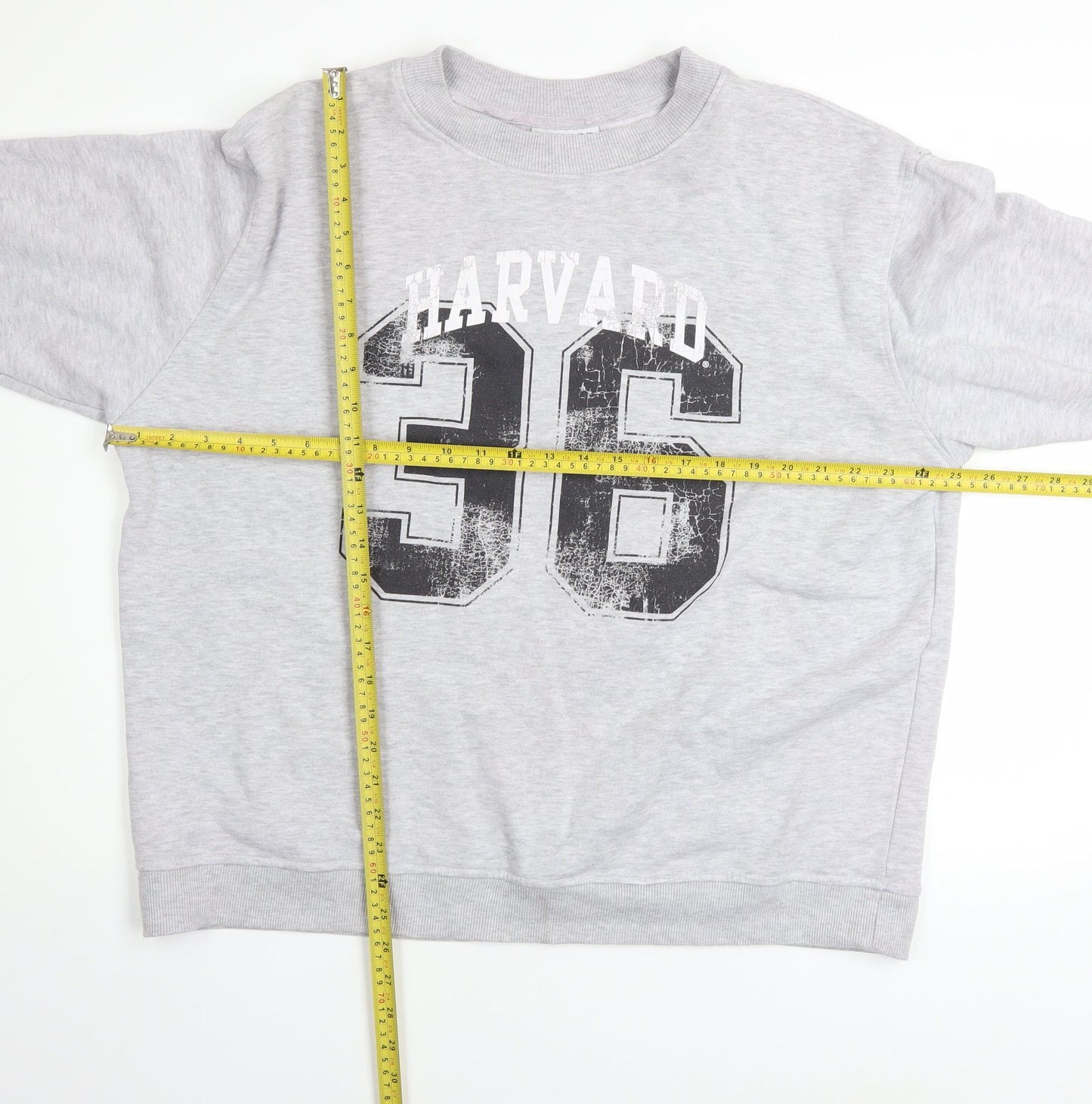 Harvard Women's Grey Pullover Sweatshirt Size 16 Cotton Blend
