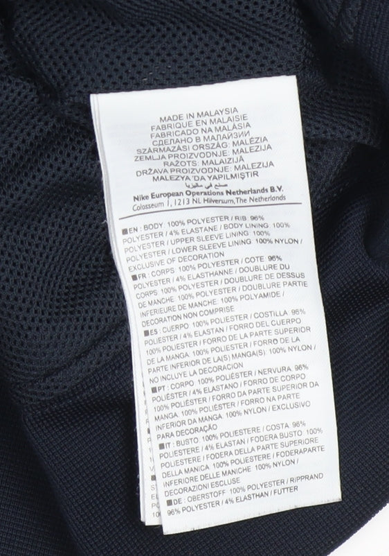 Nike Women's Black XS Dri-Fit Hooded Full Zip Track Jacket