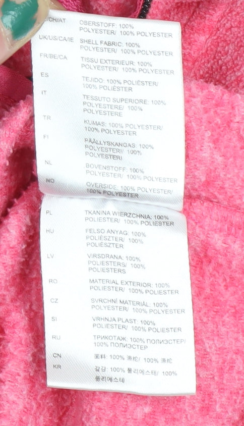 Killtec Girls Pink Full Zip Fleece Hoodie 7-8 Years
