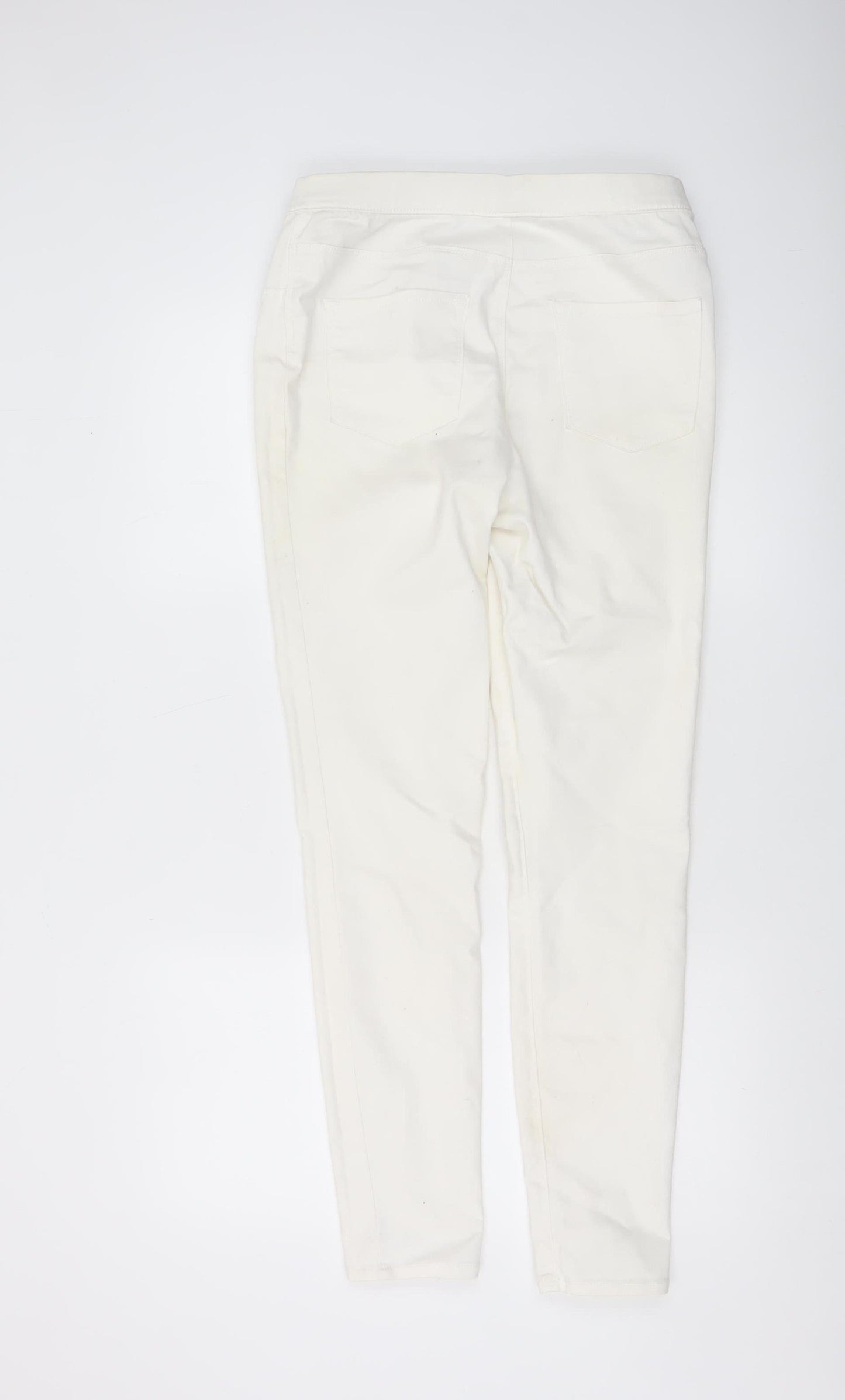 George Women’s Ivory Skinny Stretch Jeans Size 12