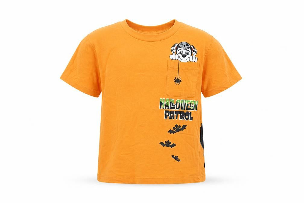 Nickelodeon Paw Patrol Boys Orange Halloween Short Sleeve T-Shirt 4-5 Years
