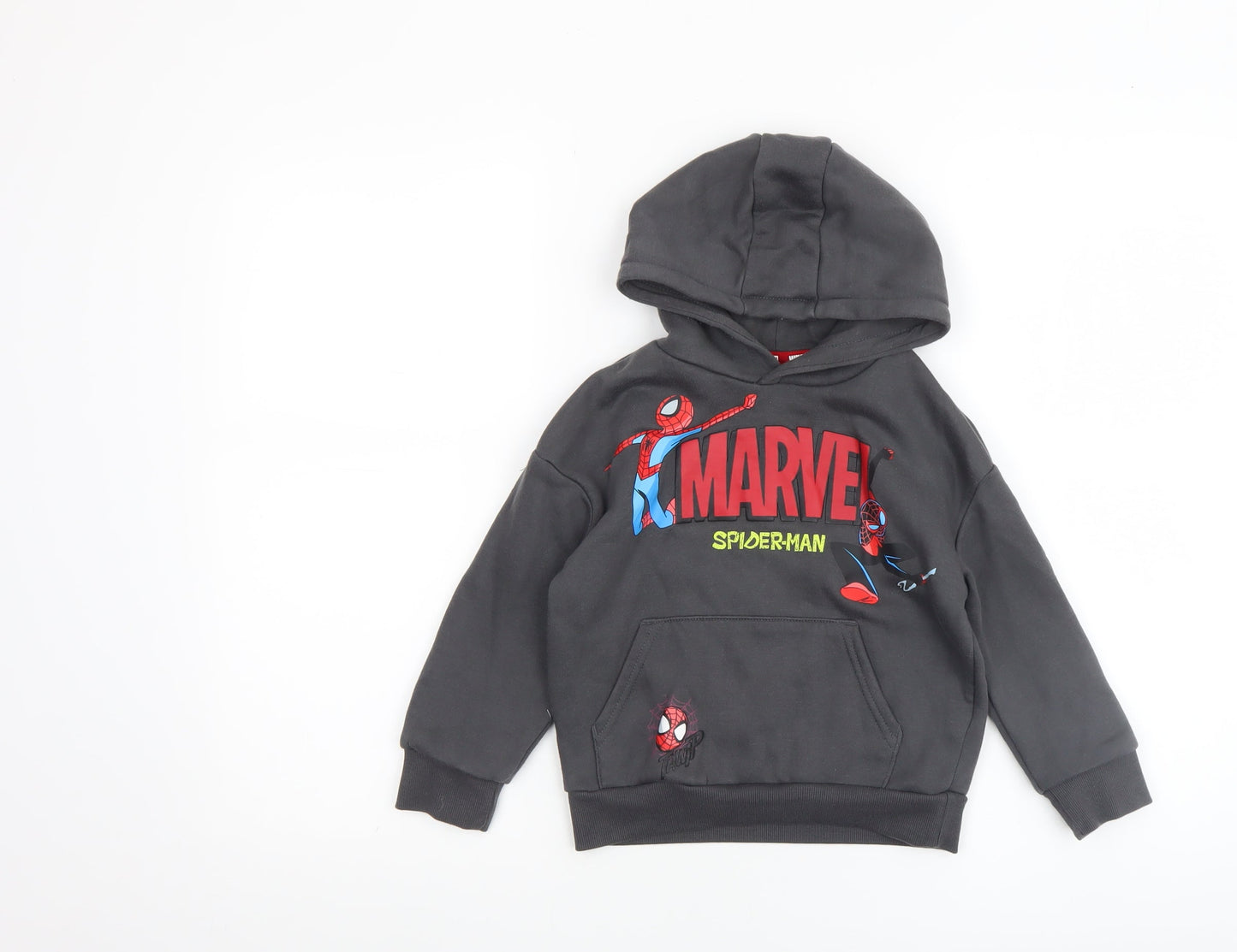 Marvel Spider-Man Boys Black Pullover Hoodie 3-4 Years Primark