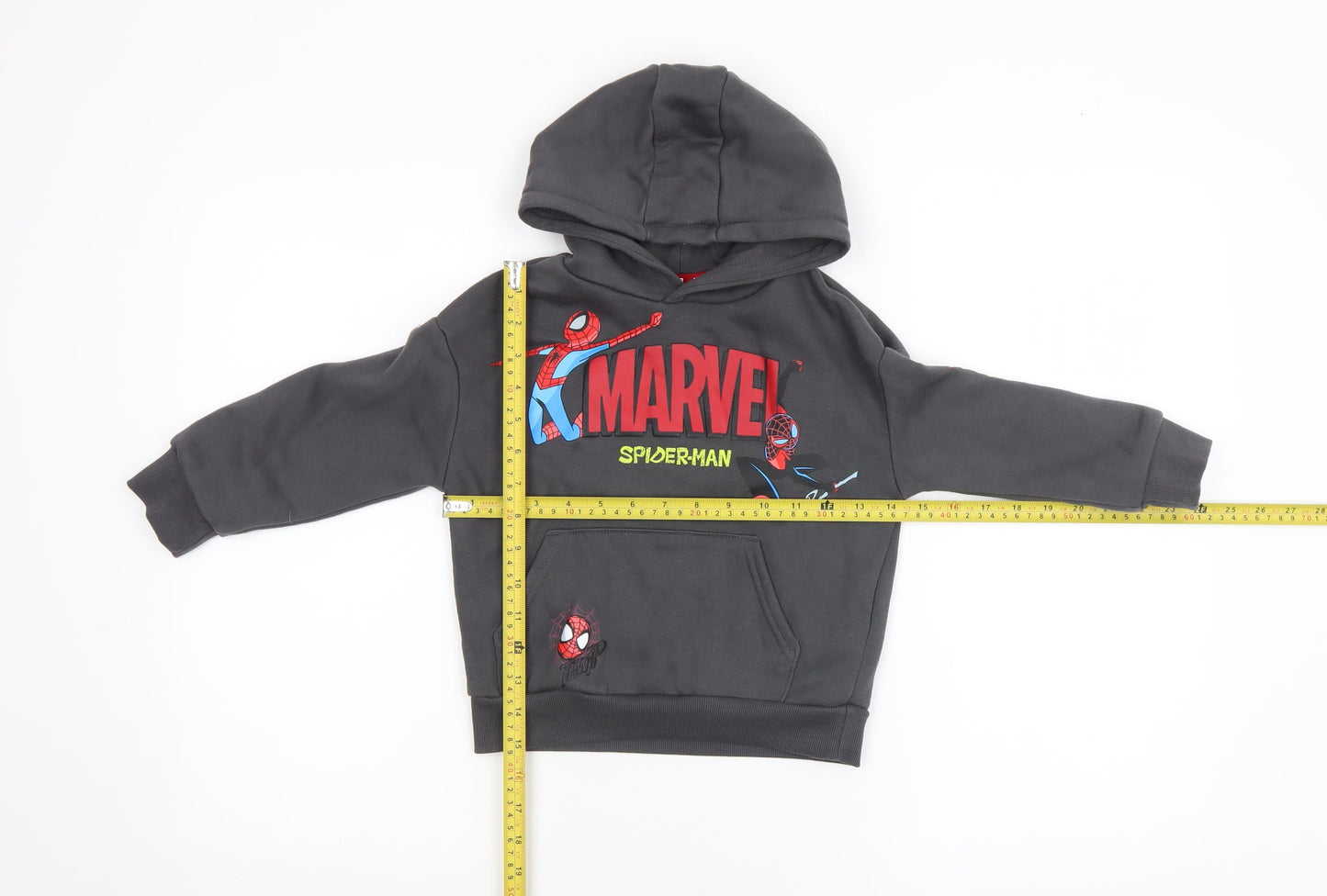 Marvel Spider-Man Boys Black Pullover Hoodie 3-4 Years Primark