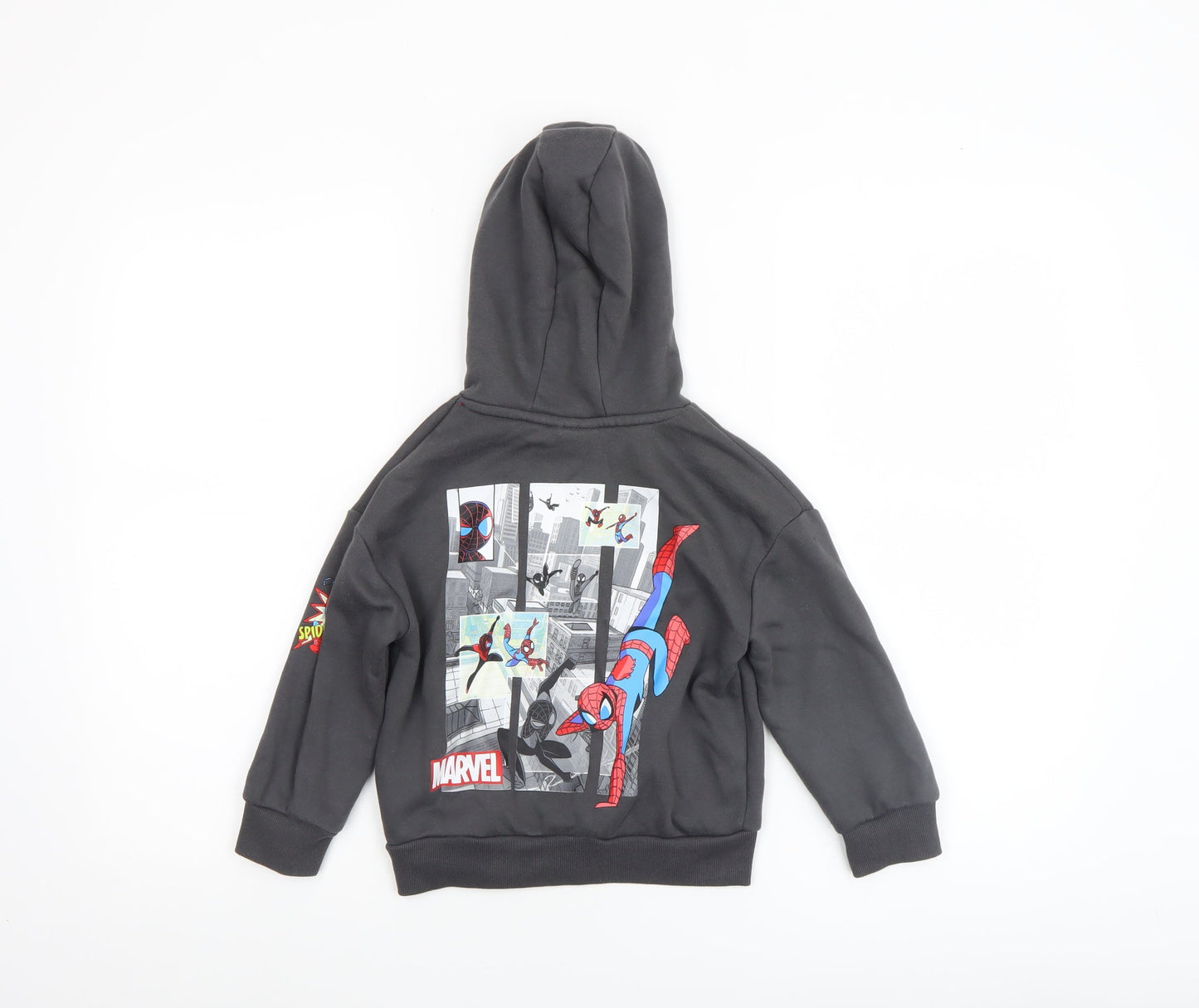 Marvel Spider-Man Boys Black Pullover Hoodie 3-4 Years Primark