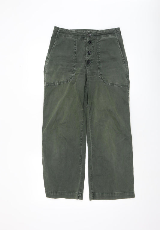 Adriano Goldschmied Women's Green Chino Trousers Size 27R