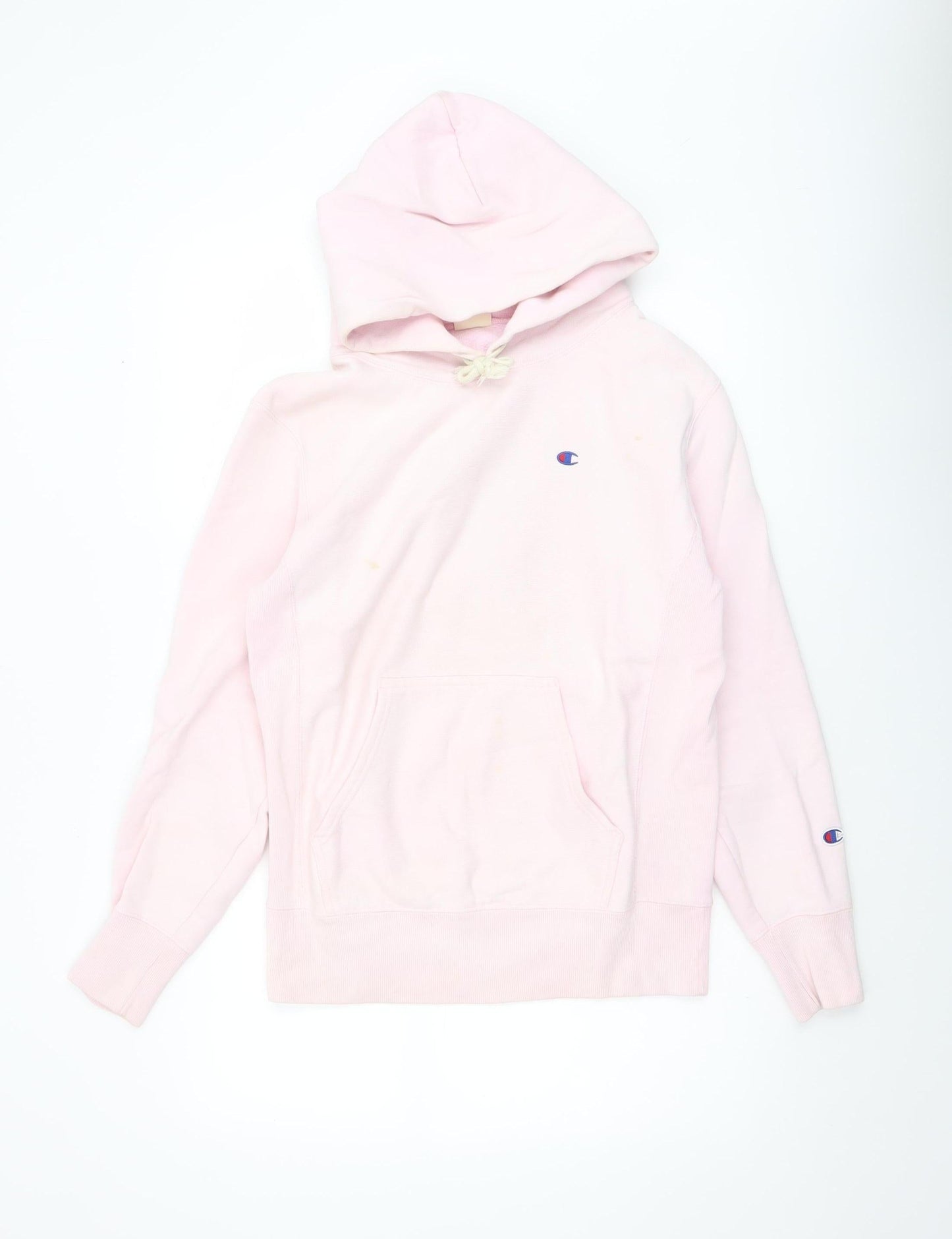 Champion Womens Pink Small Reverse Weave Pullover Hoodie