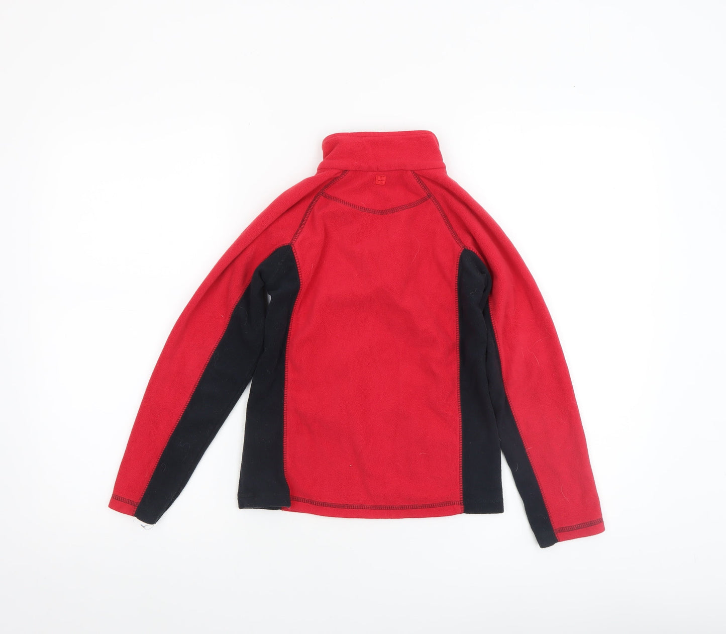 Mountain Warehouse Boys Red Fleece 1/4 Zip Pullover Sweatshirt 7-8 Years