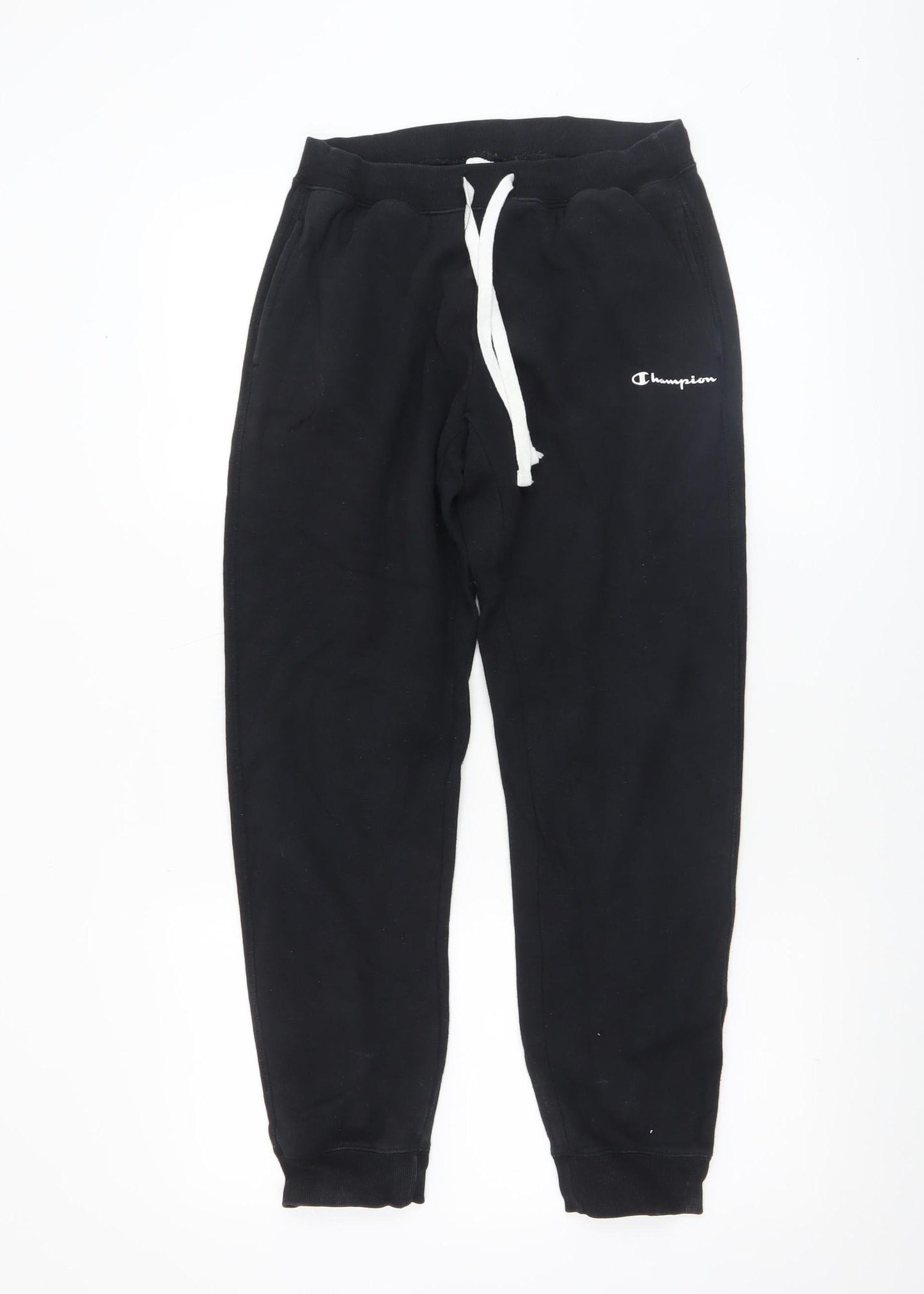 Champion Womens Black Jogger Sweatpants Small Fleece Elastic Waist
