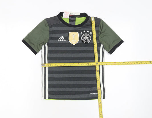 Adidas Boys Black Germany Football Jersey T-Shirt 7-8 Years