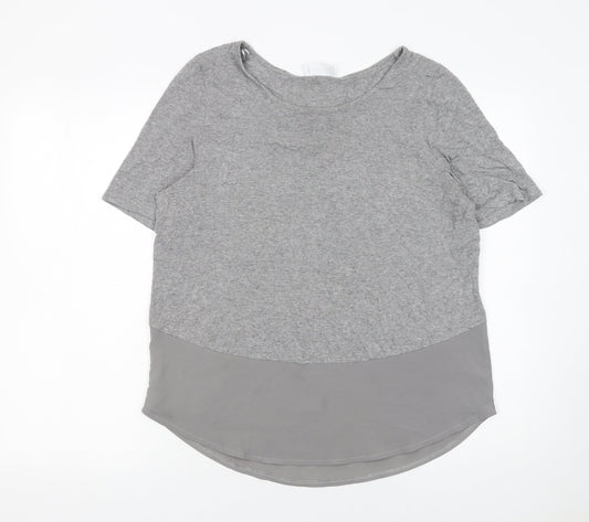 Savida Women's Grey Short Sleeve Jersey T-Shirt Size 12