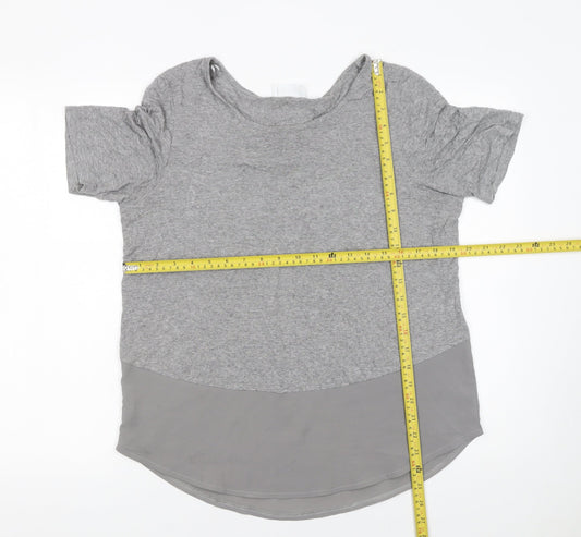 Savida Women's Grey Short Sleeve Jersey T-Shirt Size 12