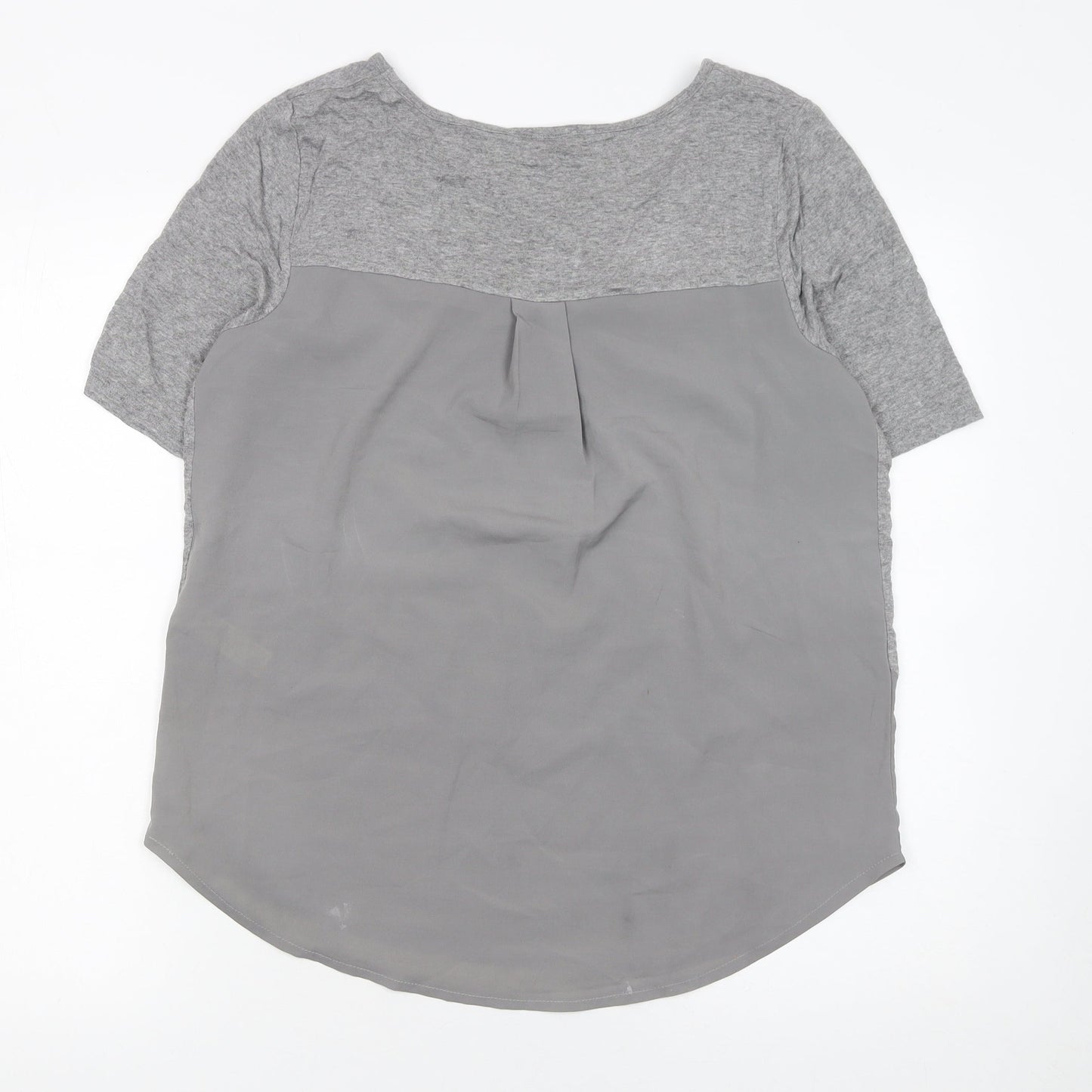 Savida Women's Grey Short Sleeve Jersey T-Shirt Size 12