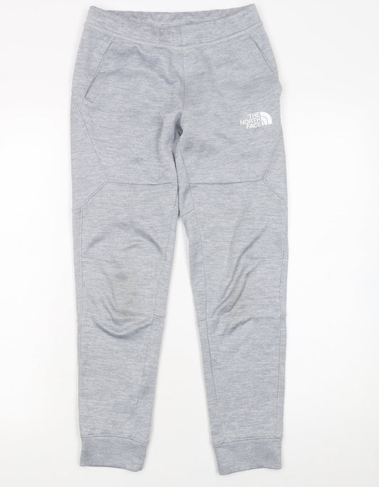 The North Face Boys Grey Jogger Trousers M Fleece Regular Fit