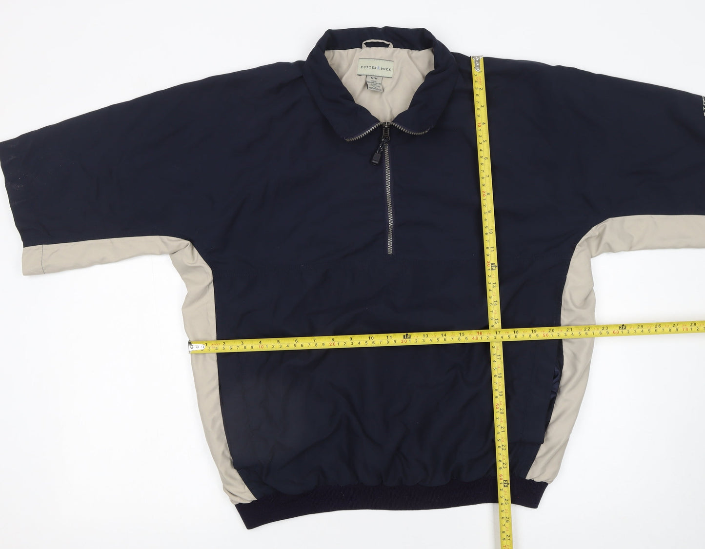 Cutter & Buck Men's Blue M 1/2 Zip Collared Golf Sweatshirt