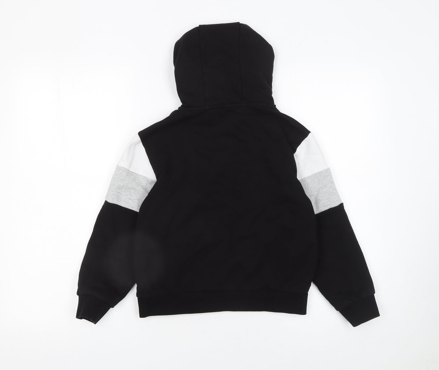 Emporio Armani Boys Black Colourblock Pullover Hoodie 10 Years
