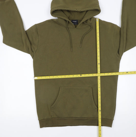 Firetrap Women Olive Green Pullover Hoodie Size 14 Cotton Blend Casual