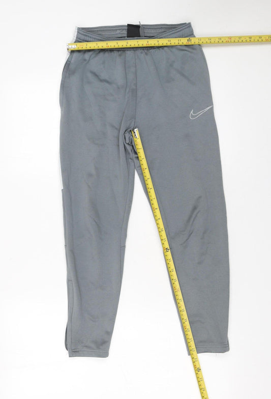 Nike Boys Grey Dri-FIT Jogger Trousers M 137-147cm Active Stretch Pants