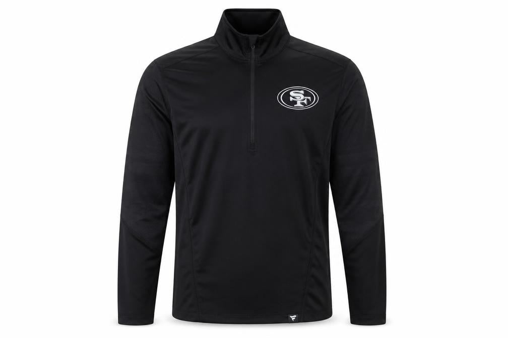 Fanatics Men's Black 1/4 Zip Pullover Sweatshirt Size S