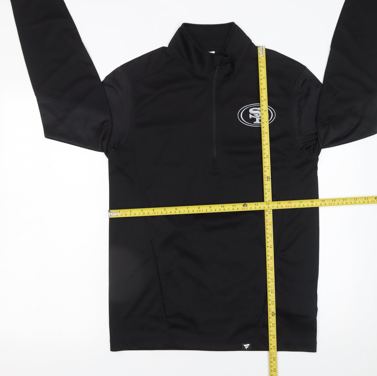 Fanatics Men's Black 1/4 Zip Pullover Sweatshirt Size S