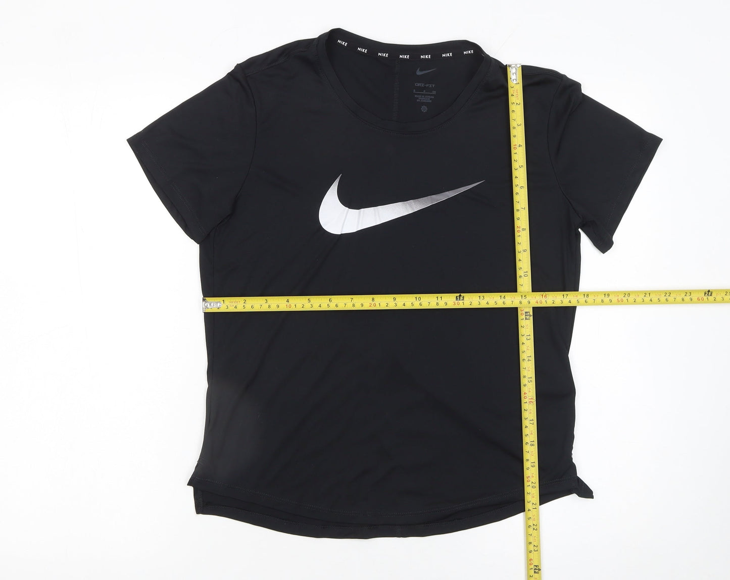 Nike Women's Black Dri-FIT Short Sleeve Sports T-Shirt Size S