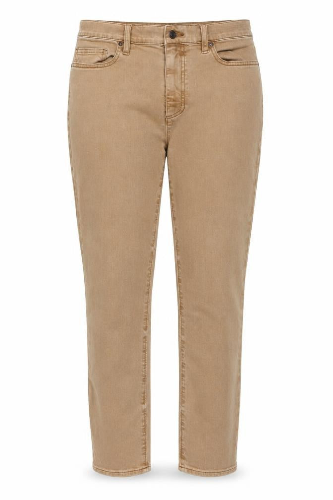 Lands' End Women's Beige Skinny Jeans Size 14 Stretch Denim