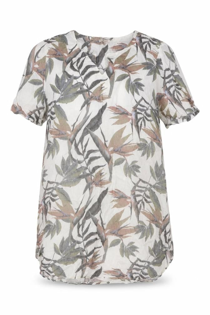 Marisa & Marie Women's Multicoloured Linen Shift Dress 2XL