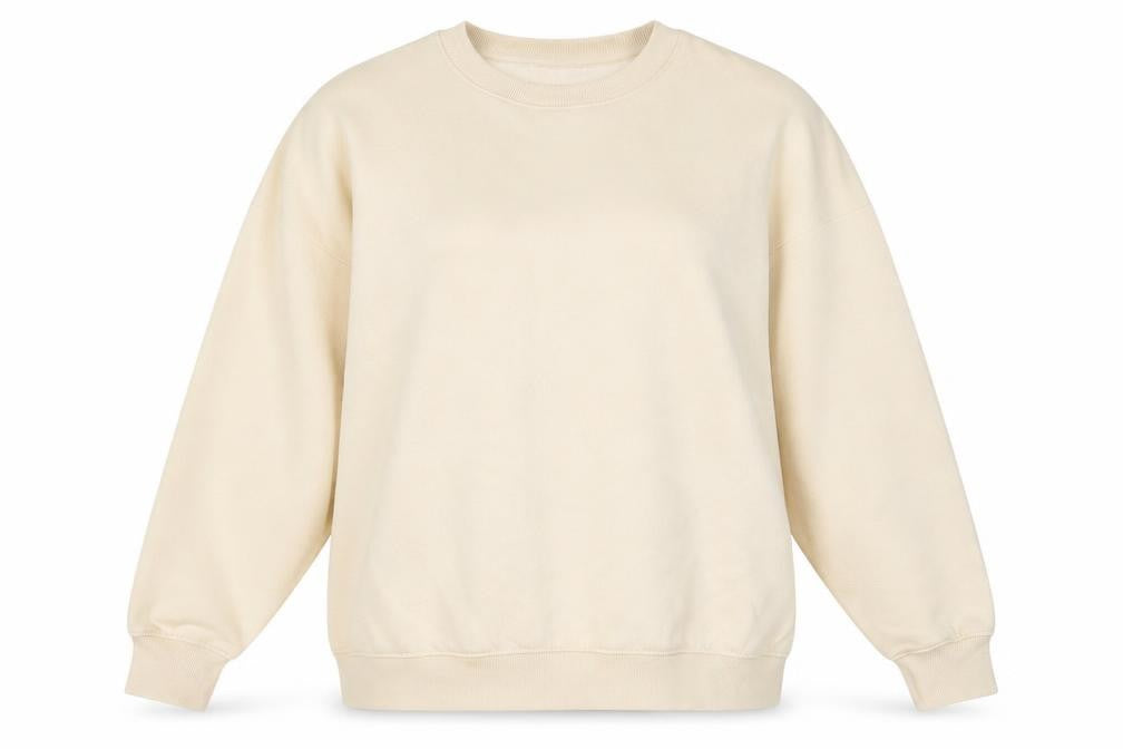 PrettyLittleThing Women Beige Pullover Sweatshirt Size 8 Graphic Print