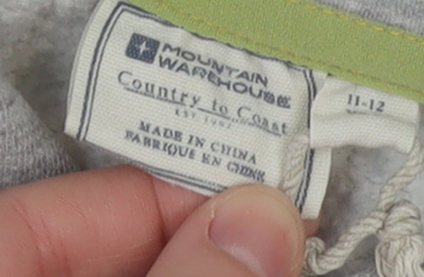 Mountain Warehouse Boys Grey 11-12 Years Pullover Hoodie with Mountain Print