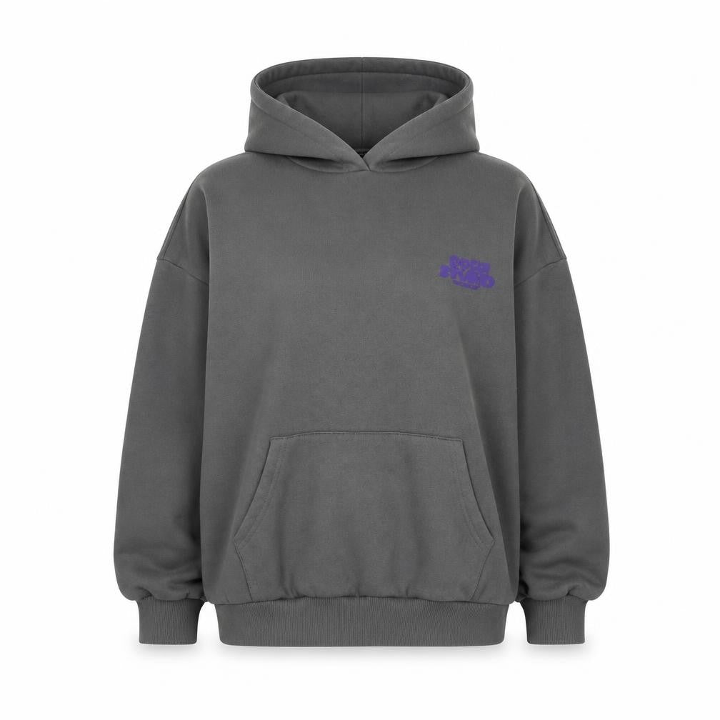 Boohoo Women’s Grey Pullover Hoodie Small Cotton Blend Casual