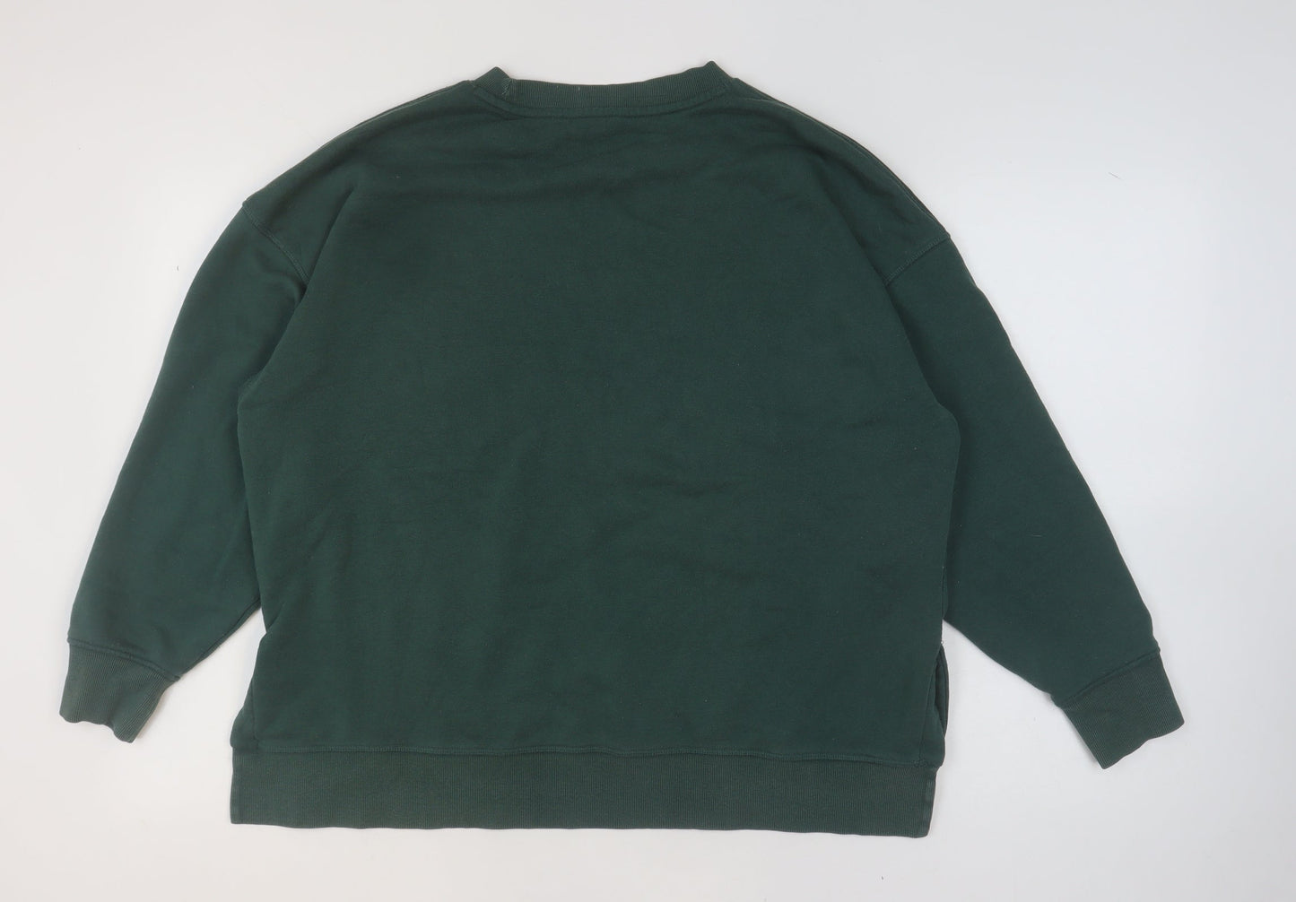 Primark Women Dark Green Montana Hiking Club Pullover Sweatshirt M