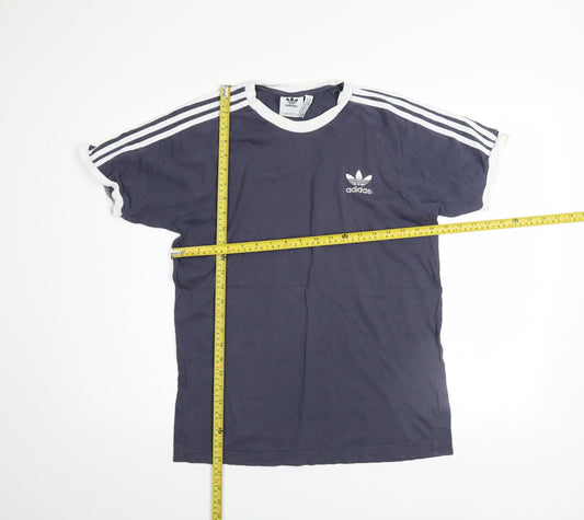 Adidas Men's Navy Blue Short Sleeve Crew Neck Cotton T-Shirt Size M